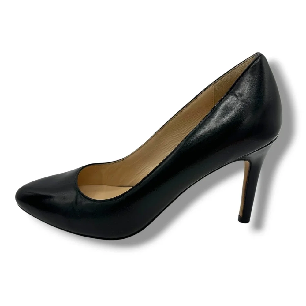 Cole Haan Grand OS Black Leather Pointed Toe Pumps‎ Heels D42112 Womens 6.5 B
